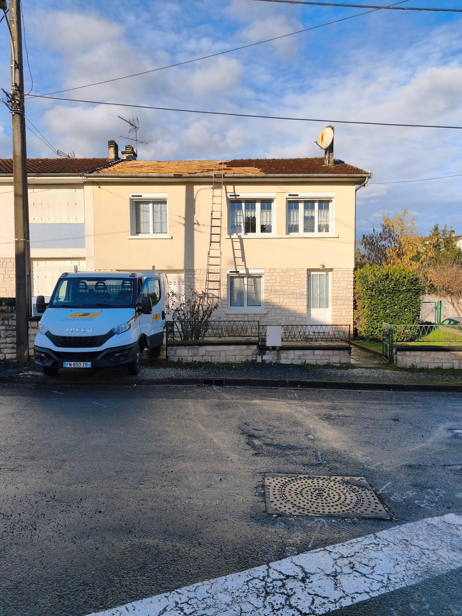 Chantier de rénovation à Périgueux